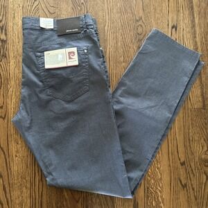 Pierre Cardin‎ Modern Fit Lyon Voyage Men's Gray Stretch Jeans Pants W40 L36 NWT
